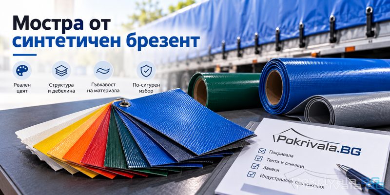 Мостра на PVC брезент