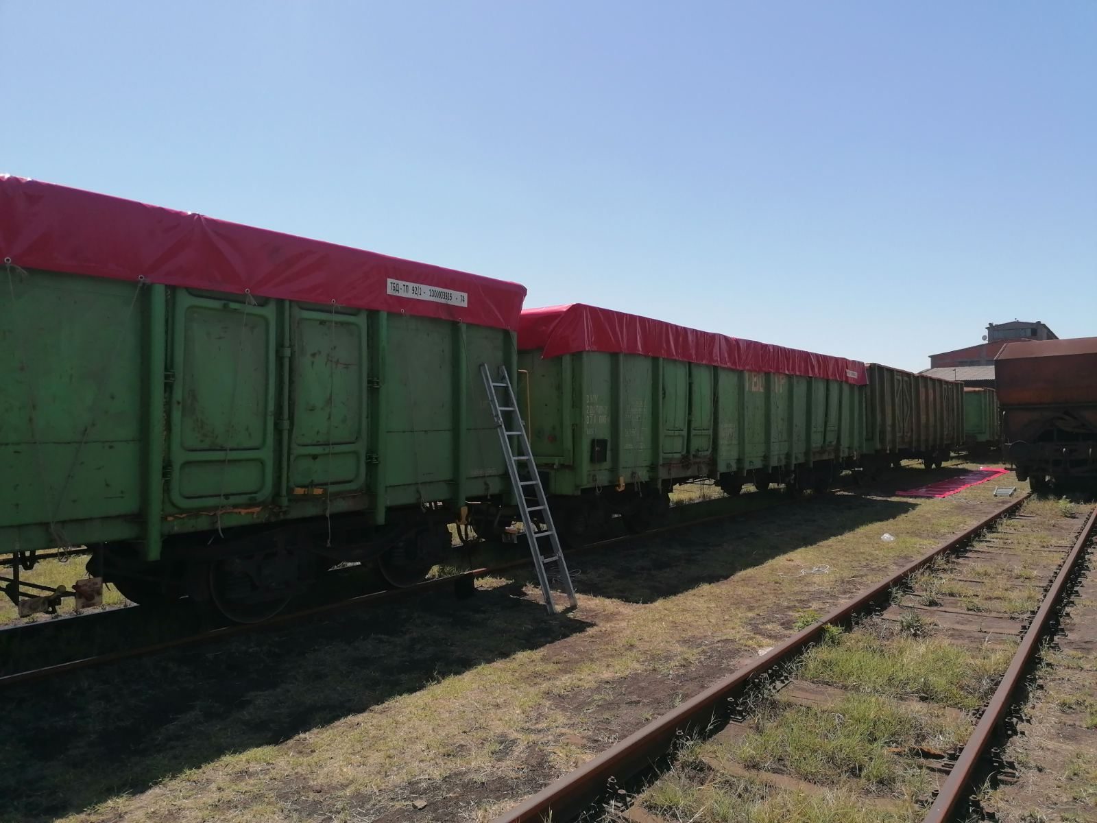 Railway wagon covers 3