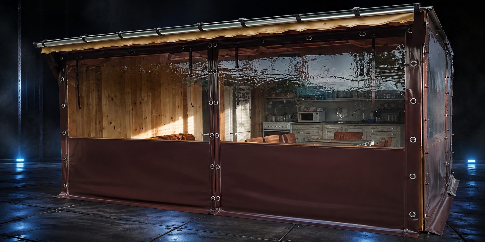 Windproof curtains